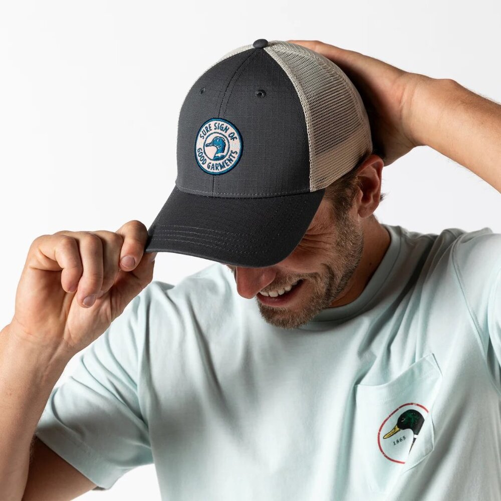 NWT Duck Head Ripstop Unstructured Hat- Orion Blue